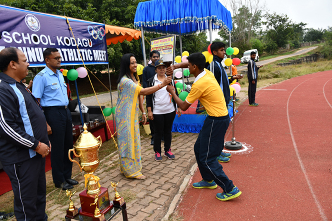 Visit of Mrs Ashwini Nachappa to SS Kodagu on Annual Athletic Meet 2019–2020